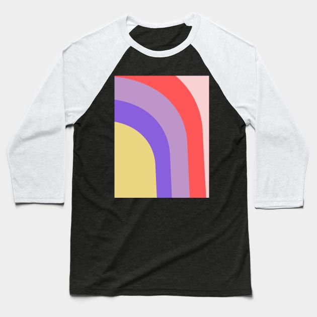 Boho rainbow pattern Baseball T-Shirt by Word and Saying